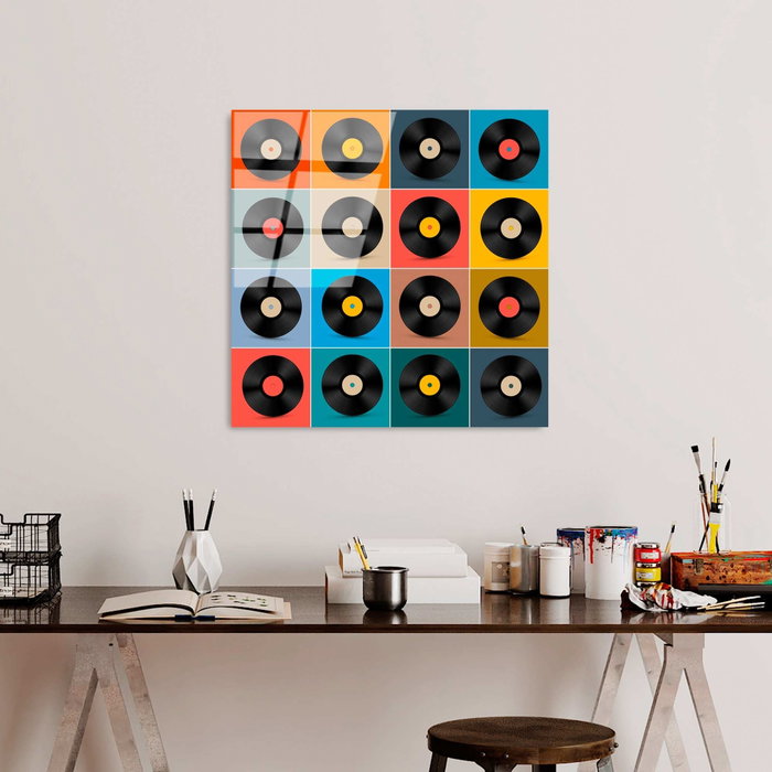 Wallity UV-822 Pintura decorativa de vidrio templado Multicolor 50 x 50 cm Wallity UV-822 Pintura decorativa de vidrio templado Multicolor 50 x 50 cm
